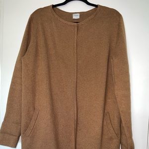 Tan/brown J crew cardigan with pockets